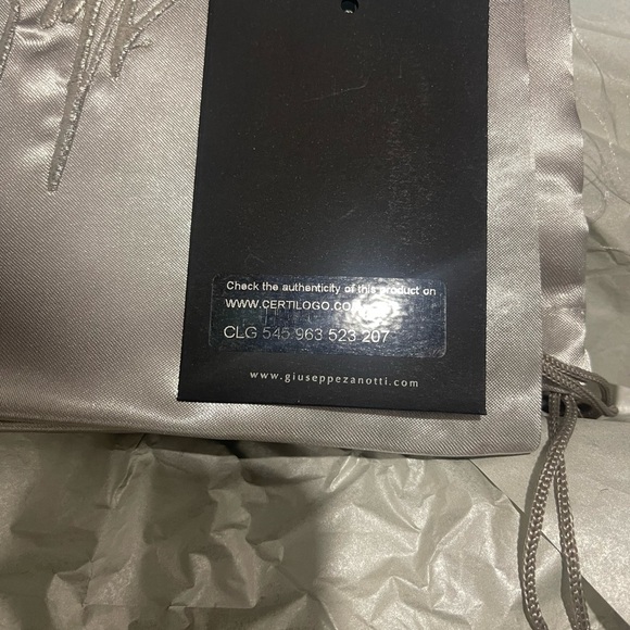 Giuseppe Zanotti White May London High-Top Silver Zipper Sz 43/10 Designer - Picture 11 of 15